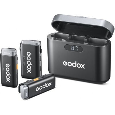 Microfóno Inalámbrico Lavalier con USB-C Godox Wes Kit 2 Microfóno Inalámbrico Lavalier con USB-C Godox Wes Kit 2