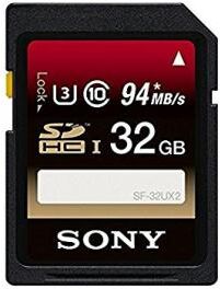 Sony Tarjeta de memoria SD Sony Serie SF-UX2 32GB 94Mb/s Sony Tarjeta de memoria SD Sony Serie SF-UX2 32GB 94Mb/s