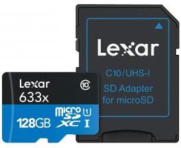 Lexar Tarjeta de Memoria Lexar High-Performance microSDHC/microSDXC 633x UHS-I 128Gb Lexar Tarjeta de Memoria Lexar High-Performance microSDHC/microSDXC 633x UHS-I 128Gb