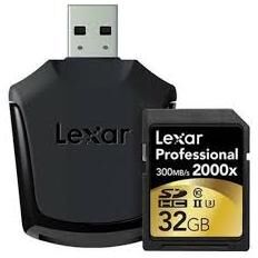Lexar Tarjeta Lexar Professional 2000x SDHC/SDXC UHS-II 32GB Lexar Tarjeta Lexar Professional 2000x SDHC/SDXC UHS-II 32GB