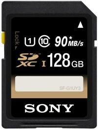 Sony Tarjeta de memoria SD Sony SERIE SF-UY3 de 128Gb Clase 10 90Mb/s Sony Tarjeta de memoria SD Sony SERIE SF-UY3 de 128Gb Clase 10 90Mb/s