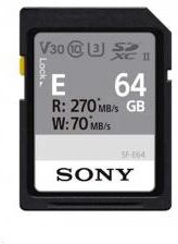 Sony Tarjeta de memoria SD Sony SD UHS-II serie SF-E de 64Gb Sony Tarjeta de memoria SD Sony SD UHS-II serie SF-E de 64Gb