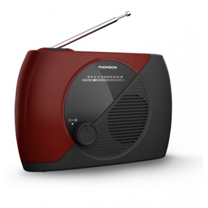 Radio Portátil Analógica Thomson Negro/Rojo RT353