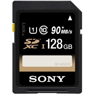 Tarjeta de memoria SD Sony SERIE SF-UY3 de 128Gb Clase 10 90Mb/s Tarjeta de memoria SD Sony SERIE SF-UY3 de 128Gb Clase 10 90Mb/s