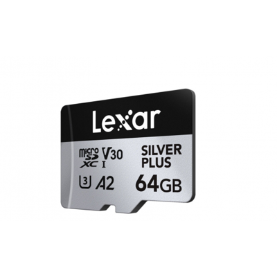 Lexar Micro SDXC Silver Plus 64 GB UHS-I V30 Lexar Micro SDXC Silver Plus 64 GB UHS-I V30