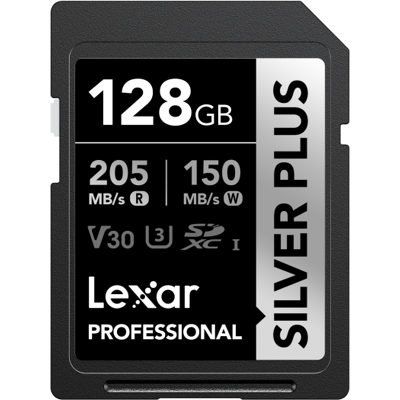 Lexar SD Silver Plus de 128 GB UHS-I V30 Lexar SD Silver Plus de 128 GB UHS-I V30