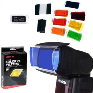 Godox CF-07 Kit de filtros universales Speedlite de 7 colores para fotografía con flash