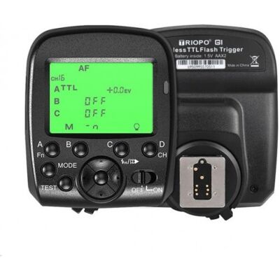 Disparador inalambrico Triopo G1 Dual TTL para Canon y Nikon Disparador inalambrico Triopo G1 Dual TTL para Canon y Nikon