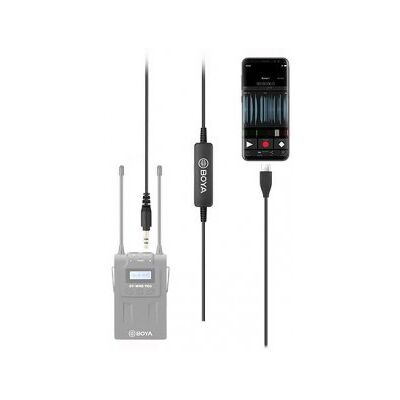 Adaptador de audio USB-C Boya 35C - Conexión de micrófono Adaptador de audio USB-C Boya 35C - Conexión de micrófono