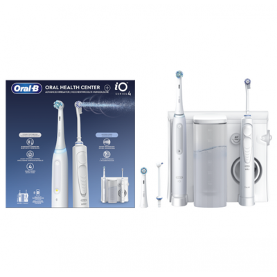 Cepillo de dientes eléctrico Oral-B iO4 & OxyJet Blanco - Cepillo eléctrico Cepillo de dientes eléctrico Oral-B iO4 & OxyJet Blanco - Cepillo eléctrico