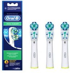 Braun Pack de recambio para cepillo de dientes Braun Oral-B Dual Clean 3 Unidades Braun Pack de recambio para cepillo de dientes Braun Oral-B Dual Clean 3 Unidades