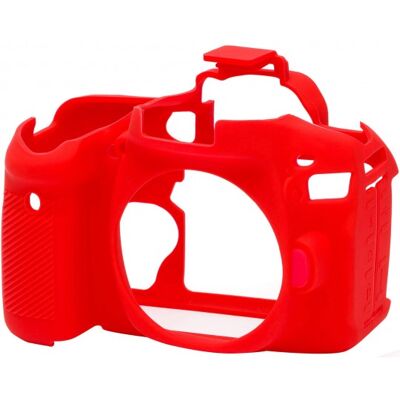 Funda silicona EasyCover para Canon EOS 80D roja Funda silicona EasyCover para Canon EOS 80D roja