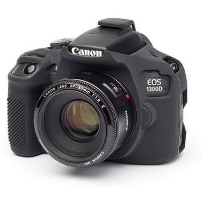 Funda silicona EasyCover para Canon EOS 1300D negra Funda silicona EasyCover para Canon EOS 1300D negra