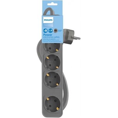 Regleta de 4 enchufes Philips CHP2144G Regleta de 4 enchufes Philips CHP2144G