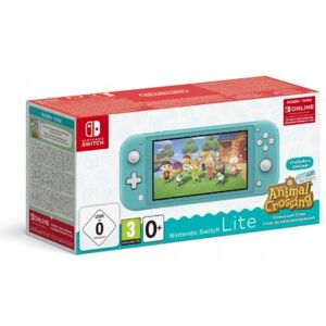 Consola Nintendo Switch Lite Azul Turquesa con Animal Crossing