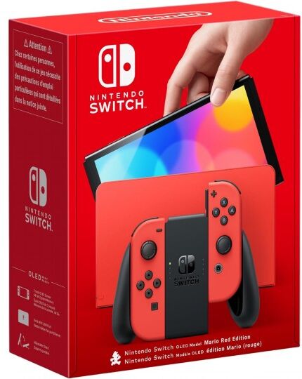 Nintendo Switch OLED Rojo (edición Mario)