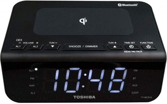 Radio reloj con carga inalámbrica Toshiba TY-WCR10