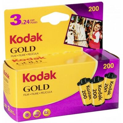 Carrete Kodak GOLD 200 35mm 24Exp Pack 3 Carrete Kodak GOLD 200 35mm 24Exp Pack 3
