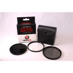 Kit de 3 filtros 77MM Ultrapix: UV, CPL y ND8