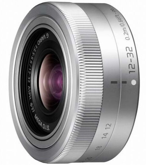 Objetivo Panasonic Lumix G Vario 12-32mm F3.5-5.6 ASPH  Mega OIS H-FS12032E Micro 4/3 Plata