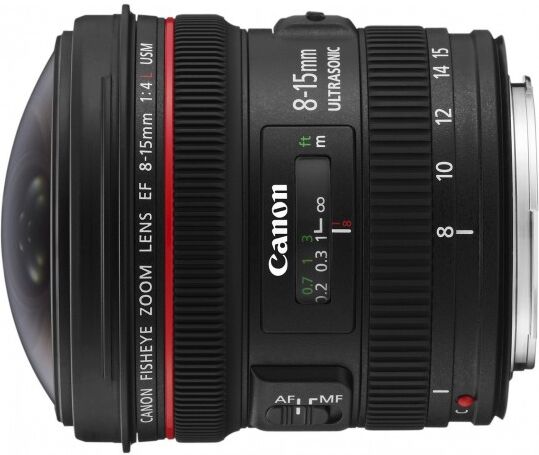 Canon EF 8-15mm f/4L ojo de pez USM