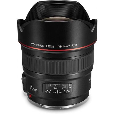 Yongnuo 14mm f/2.8 Lente Gran Angular Canon EF Yongnuo 14mm f/2.8 Lente Gran Angular Canon EF