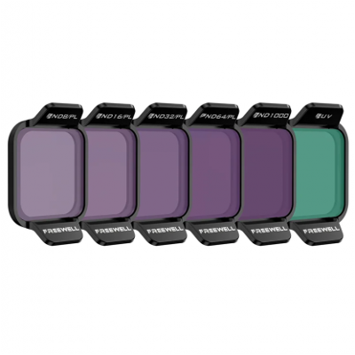 Pack de 6 filtros Freewell ND8/PL, ND16/PL, ND32/PL, ND64/PL, ND1000, UV para DJI Flip y Dji Lito X1 Pack de 6 filtros Freewell ND8/PL, ND16/PL, ND32/PL, ND64/PL, ND1000, UV para DJI Flip y Dji Lito X1
