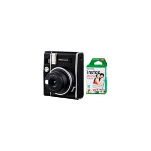 Fujifilm Kit Fuji Instax Camara Mini 40 color Negra + película 10 fotos