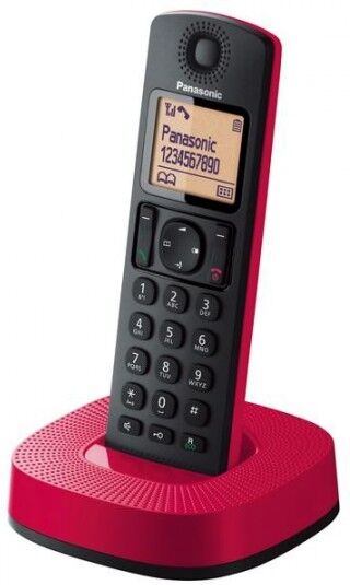 Teléfono inalámbrico digital Panasonic KXTGC310 rojo