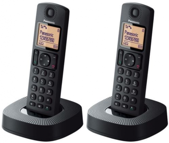 Teléfono Inalámbrico Panasonic KXTG-C312 Duo Negro