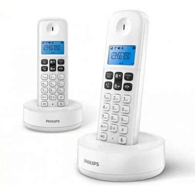 Teléfono inalámbrico Philips DUO D1612 Blanco Teléfono inalámbrico Philips DUO D1612 Blanco