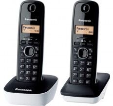 Panasonic Telefono inalámbrico Panasonic KX-TG1612 DUO Blanco