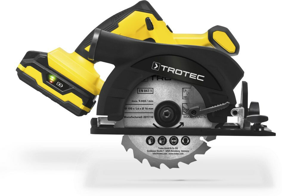 Trotec Sierra circular portátil con batería PCSS 10-20V