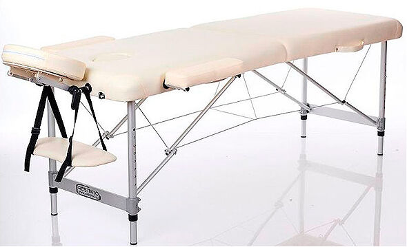 Camilla Plegable Kinefis Supreme Aluminio 2 Cuerpos Ancho 70 cm (color crema) Camilla Plegable Kinefis Supreme Aluminio 2 Cuerpos Ancho 70 cm (color crema)