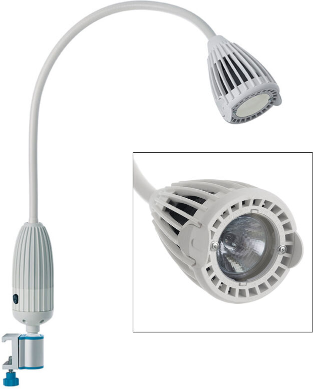 Lámpara de reconocimiento Luxiflex Halógena 35W: 50.000 lux a 50 centímetros (diferentes anclajes disponibles) Lámpara de reconocimiento Luxiflex Halógena 35W: 50.000 lux a 50 centímetros (diferentes anclajes disponibles)