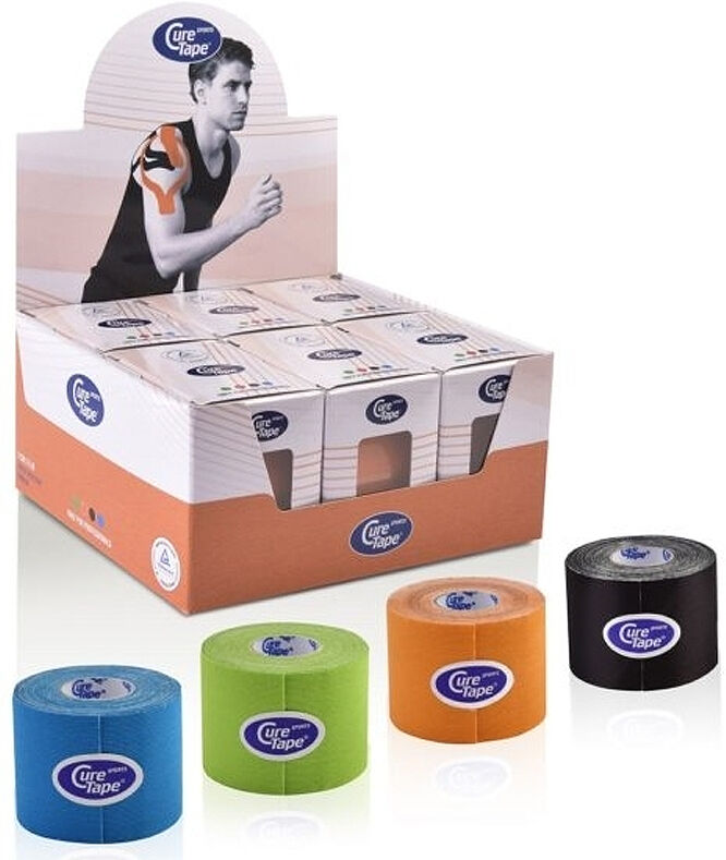 Pack Ahorro - 6 Rollos de Cure Tape Sports 5 cm x 5 m: Nuevo vendaje para el deporte Pack Ahorro - 6 Rollos de Cure Tape Sports 5 cm x 5 m: Nuevo vendaje para el deporte