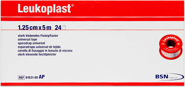 Leukoplast Carne 1,25 cm x 5 metros: Esparadrapo de tela color carne Leukoplast Carne 1,25 cm x 5 metros: Esparadrapo de tela color carne