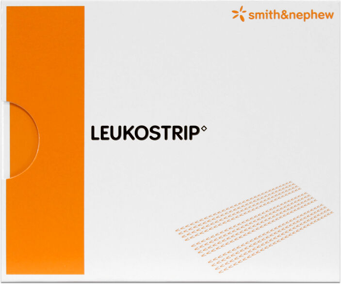 Leukostrip 6,4 mm x 76 mm (caja de 50 sobres): tiras adhesivas porosas para el cierre de heridas Leukostrip 6,4 mm x 76 mm (caja de 50 sobres): tiras adhesivas porosas para el cierre de heridas