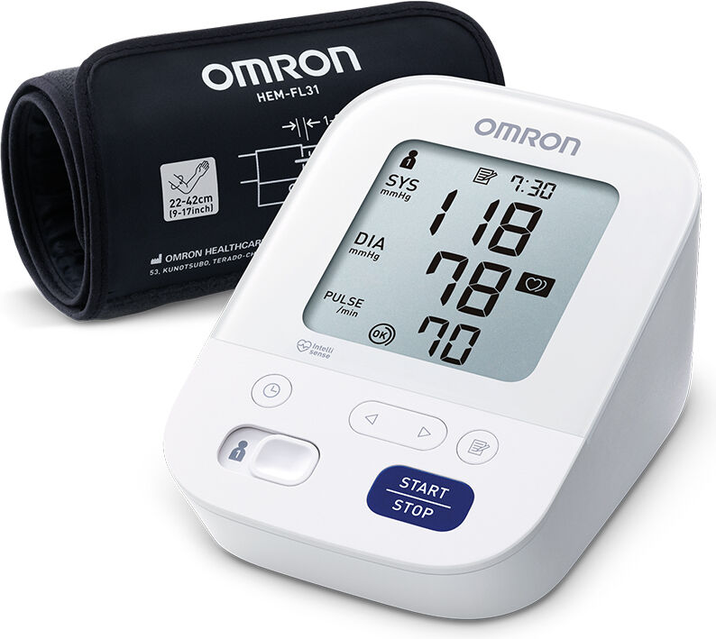 Tensiómetro automático de brazo Omron M3 Comfort: Resultados más rápidos y precisión validada clínicamente