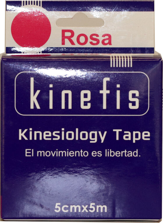 Vendaje Neuromuscular - Kinefis Kinesiology Tape Rosa 5 cm x 5 metros Vendaje Neuromuscular - Kinefis Kinesiology Tape Rosa 5 cm x 5 metros