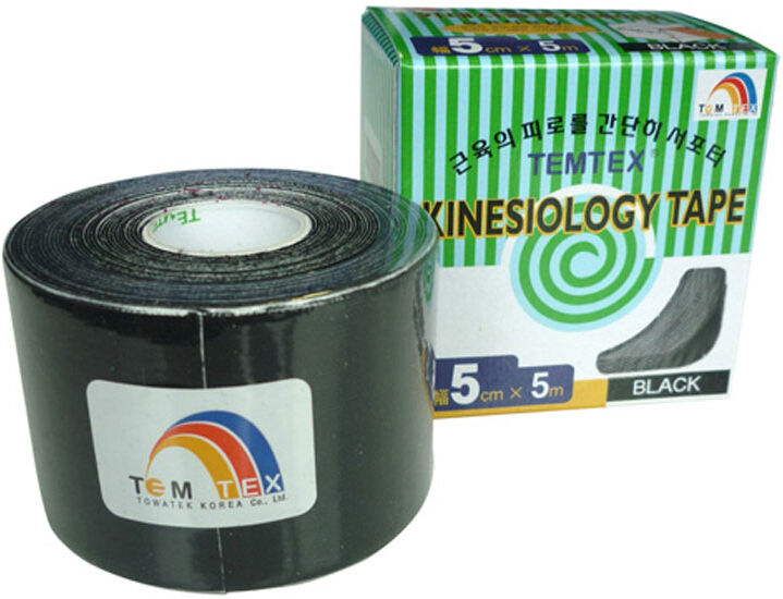 Temtex Kinesiology tape BKT-07 5cm X 5m Negro Temtex Kinesiology tape BKT-07 5cm X 5m Negro