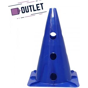 Cono de 32 cm con ocho anclajes con soporte para pica y aro de base cuadrada deluxe (color azul)-OUTLET