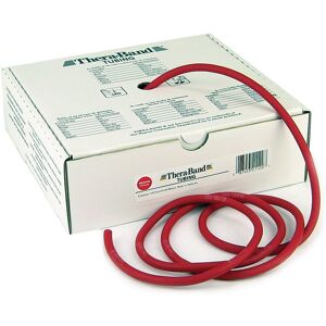 Thera Band Tubing 7.5m: Tubos de Látex de Resistencia Media - Color Rojo