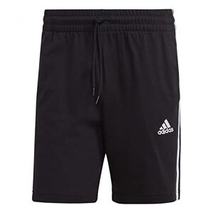 Adidas Hombre Essentials 3-Stripes Pantalones cortos, Black/White, L