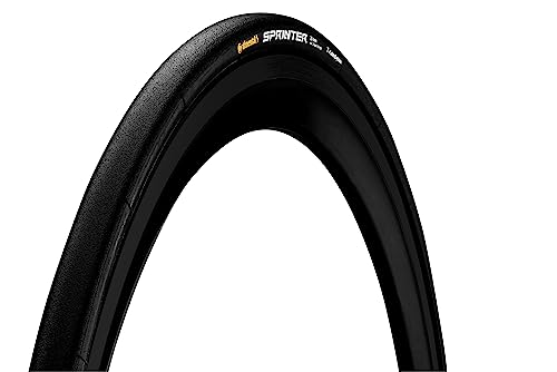 CONTINENTAL Cubierta Sprinter BLACKBLACK Tubular 28X25MM Neumático, Black, 28'' x 25 mm