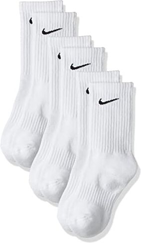 Nike Everyday Calcetines, Unisex Adulto, Blanco, L