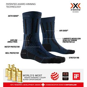 X-Socks CALCETIN TREK X CTN MIDNIGHT BLUE MELANGE/OPAL BLA TALLA 45/47 X-SOCKS