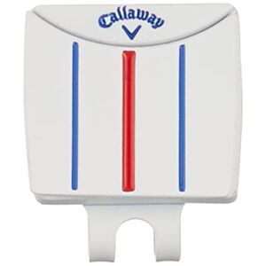 Callaway Golf Callaway Pinza/Marcador Unisex para Sombrero de Golf 2021 Hat, Blanco, Azul y Rojo, Talla única
