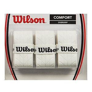 Wilson Profile Overgrip 3 Pack, Sobreempuñaduras Unisex Adulto, Bianco (White), Pack