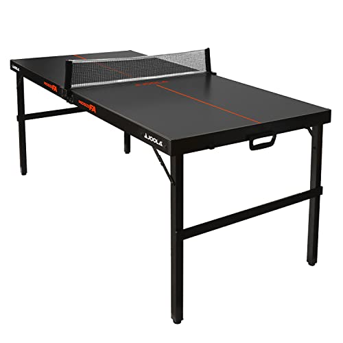 JOOLA Mesa de Ping-Pong Midsize FA, Unisex-Adult, Mesa de Ping-Pong Plegable, incluida Red, Gris-Naranja, 152x71,5x76, 12kg